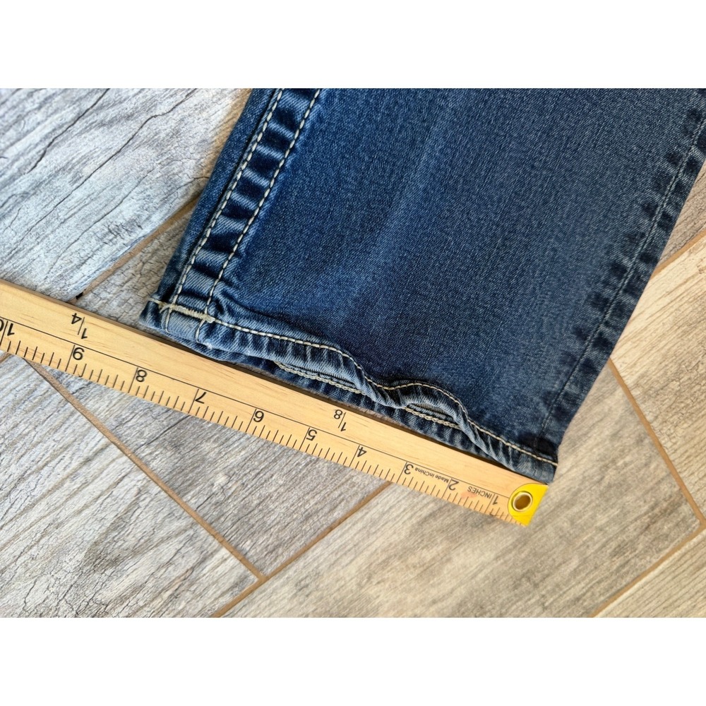 Vigoss Bootcut Jeans 8 Flag HoLeS Pocket Embroidered Stretch Boot Western Jean - Picture 13 of 16